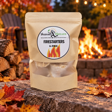 Load image into Gallery viewer, Handcrafted Wax &amp; Wood Firestarters (6-Pack)