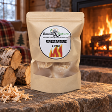 Load image into Gallery viewer, Handcrafted Wax &amp; Wood Firestarters (6-Pack)